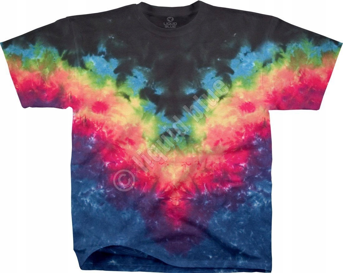 Symetrická duha tekutá modrá S