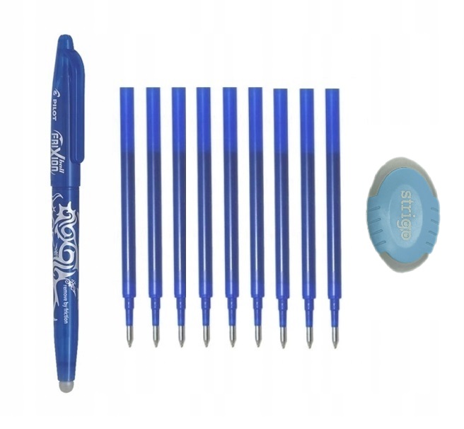 

Długopis Pilot Frixion 0,7 9 wkładów gumka Fun