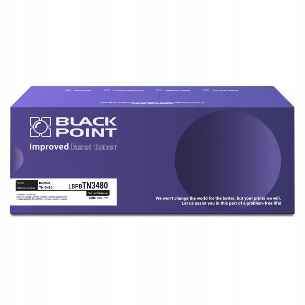 Toner Black Point do Brother (TN-3480) Black 8000 str.