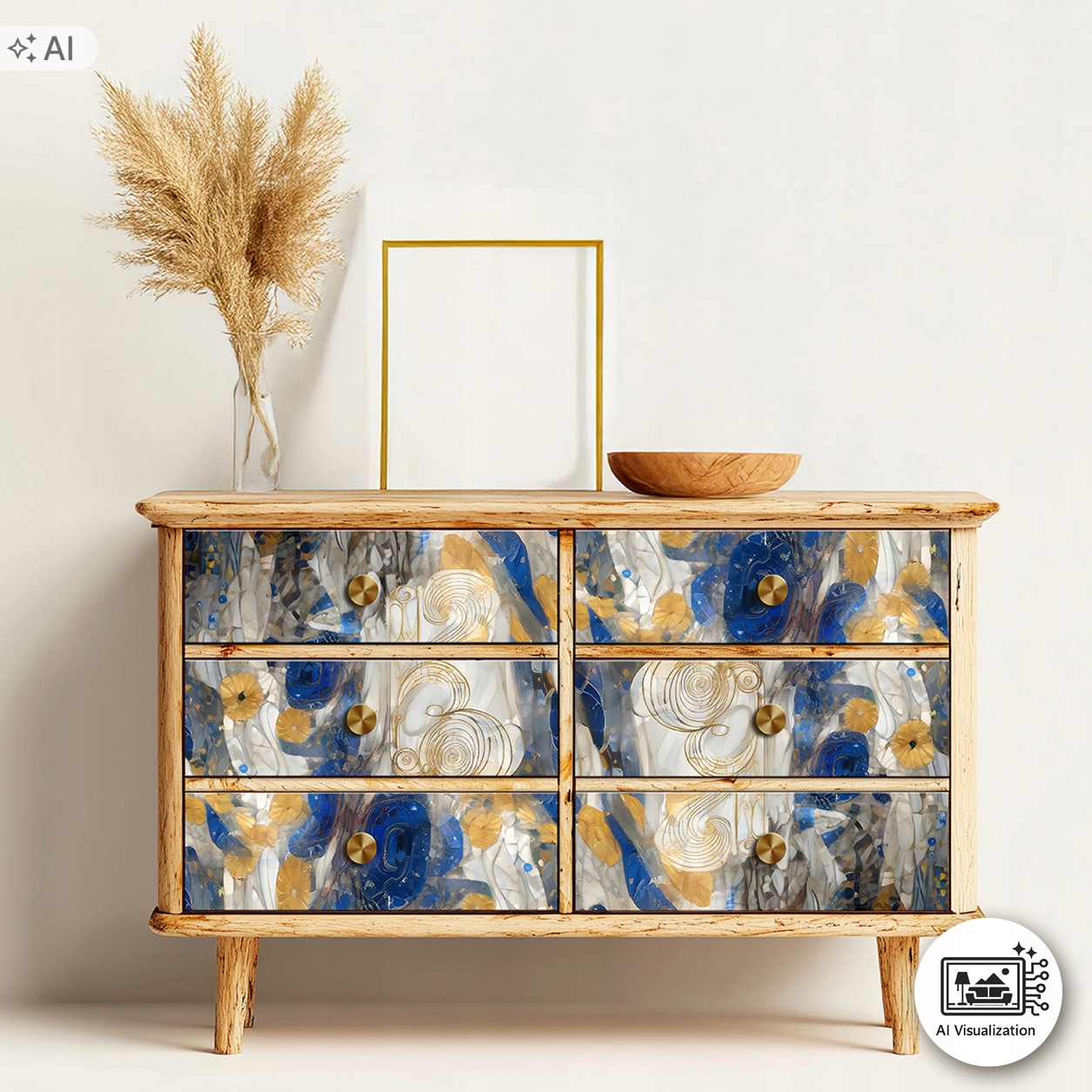 Sada nábytkového papíru pro decoupage FPA1006 Inspired by Klimt