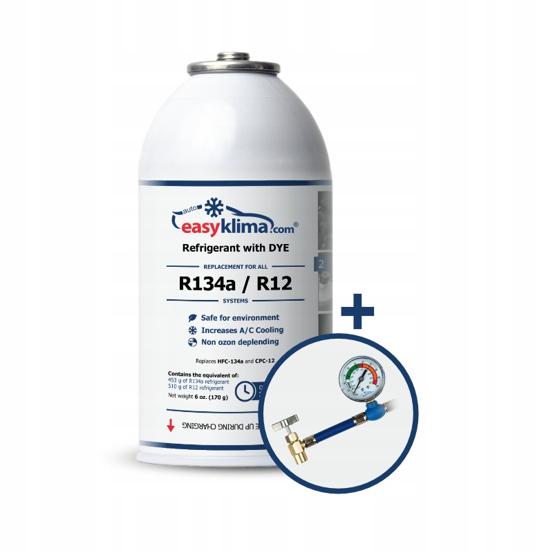 Комплект для наполнения кондиционера R134a 453g