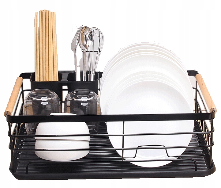 

Suszarka Do Naczyń Z Tacką Czarna Duża Ociekacz