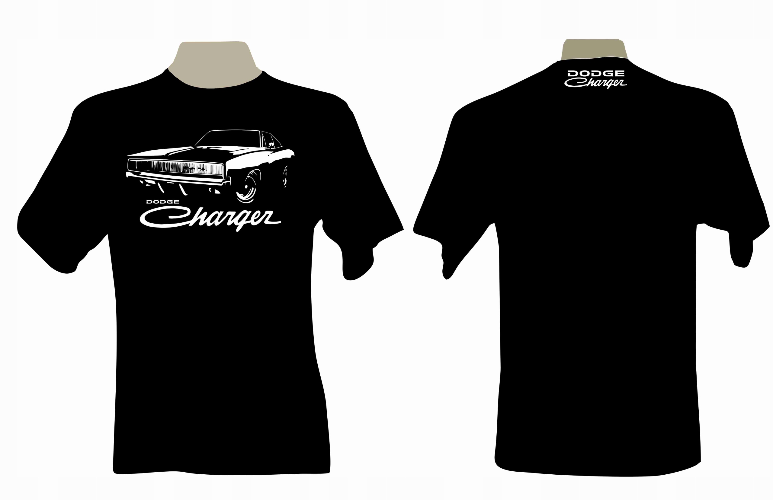 KOSZULKA T-shirt z nadrukiem dodge Charger '69 Marka bez marki