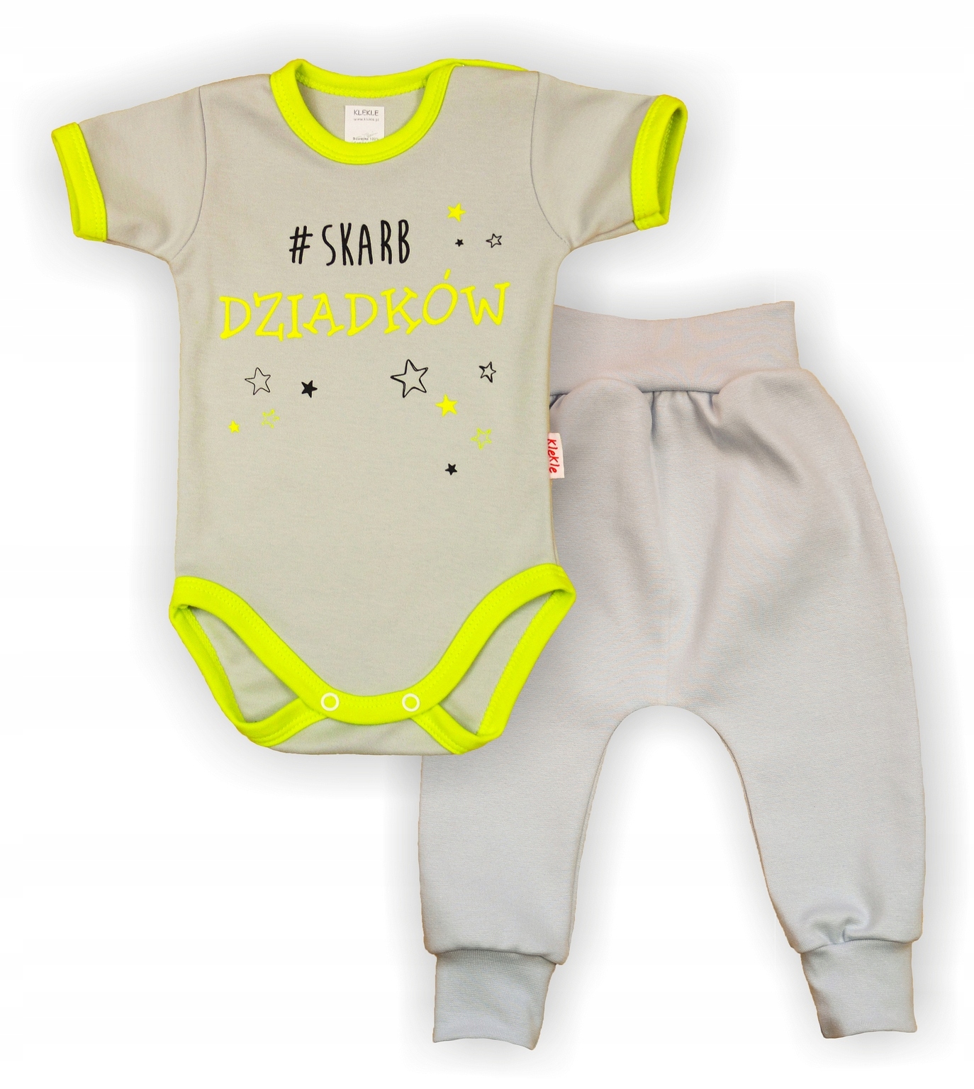 

Komplet Body KrótkiRĘKAW+Legginsy Różne 68 Klekle