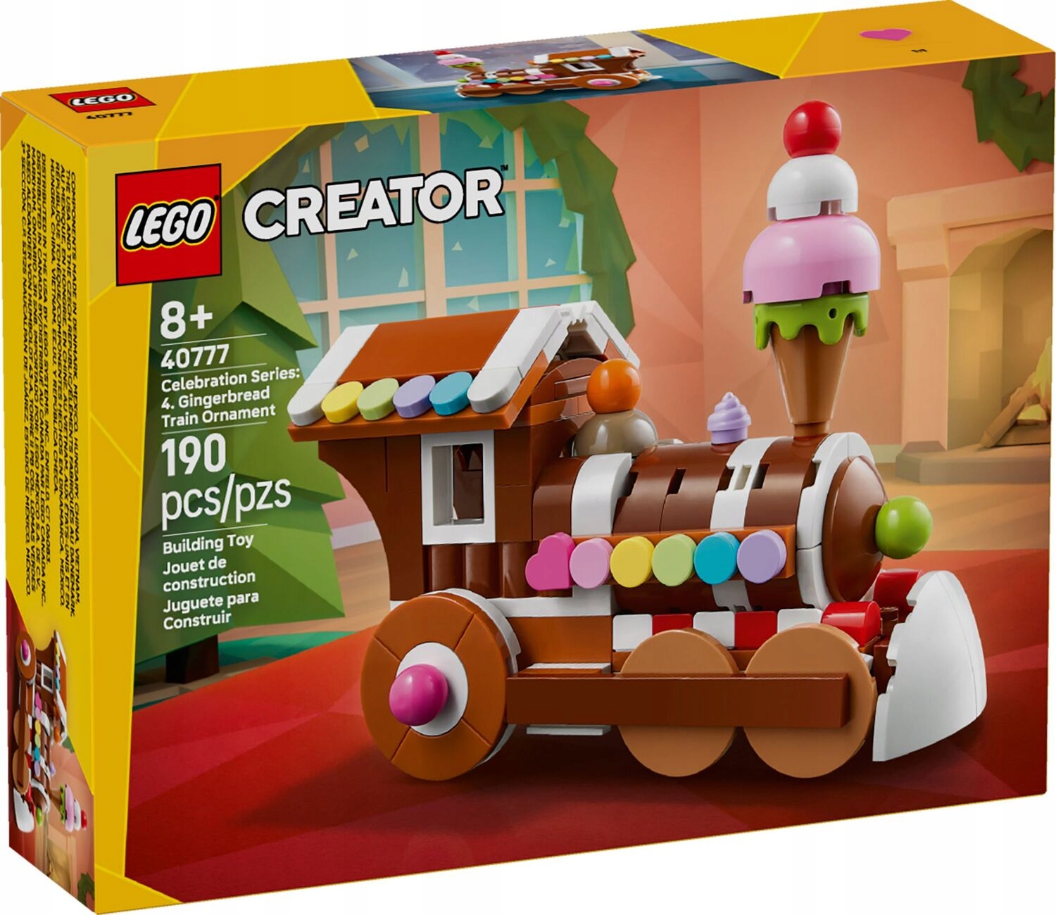 Lego 40777 Creator Ozdoba s perníkovým vláčkem