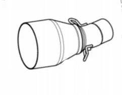 Spojovacia rúrka Akrapovic Vespa Gts 300 Hpe
