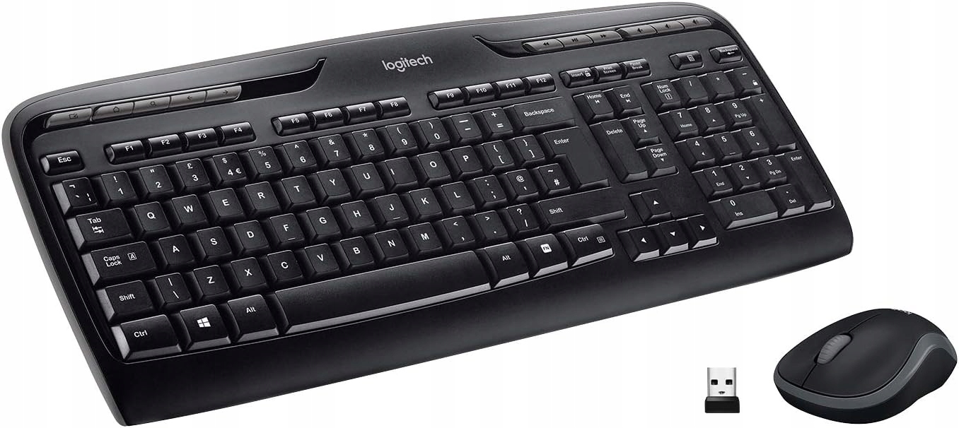 Zestaw klawiatura i mysz Logitech MK330 Wireless Desktop (k330+m185) Qwerty