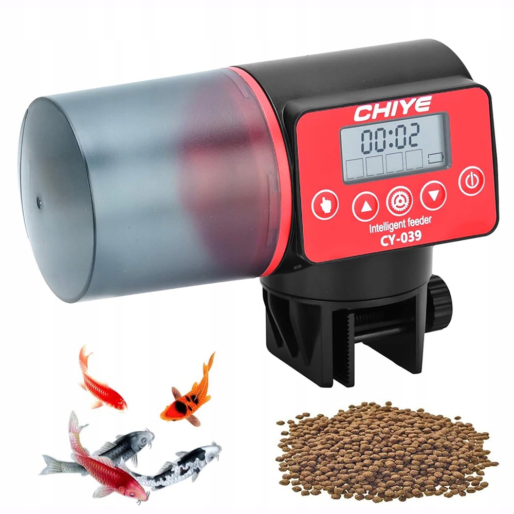 Levně Automatické Krmítko Pro Ryby Dávkovač Akvarijního Krmiva S Měřením Času 200 ML