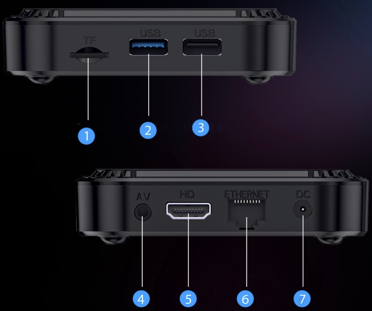 HK1 RBOX SMART TV BOX 8K ANDROID 13 WIFI6 5GHz BLUETOOTH 5.0 HDR10+ 4/64GB Formaty obrazu DivX SVCD VCD
