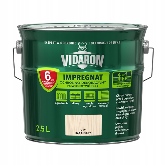 Vidaron Impregnat dekoracyjny 2.5L Dąb Bielony
