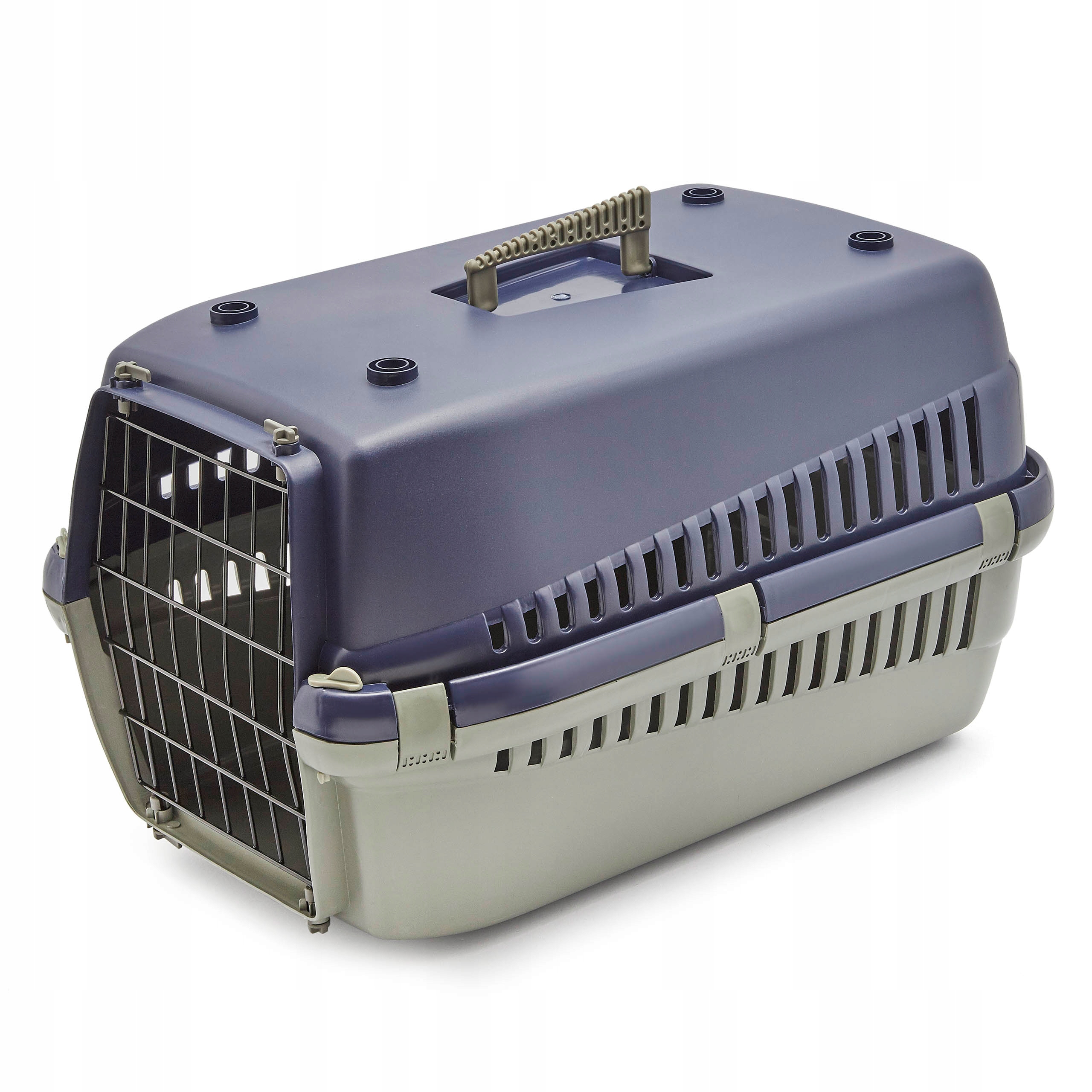 Přepravka pro psa kočku M 54x38x33 cm Oggy modrá, do auta