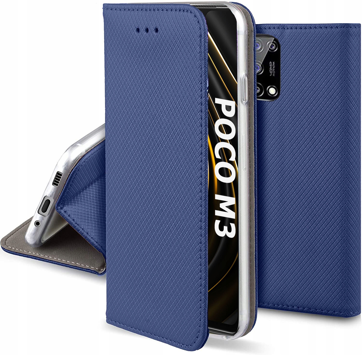 

Etui do Xiaomi Poco M3 Smart Magnet Case Szkło
