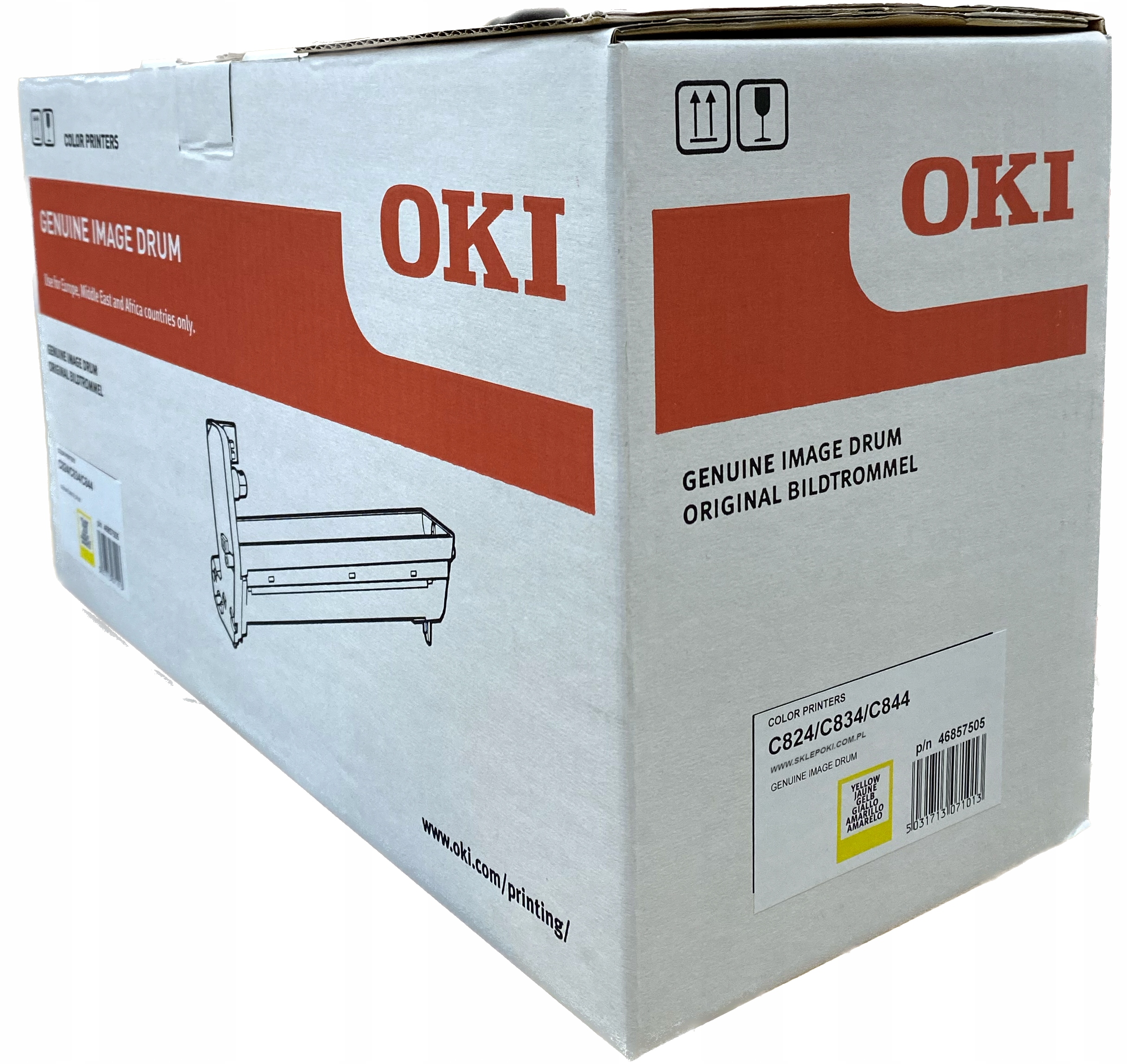 Válec Oki C824 C834 C844 46857505 Y Originální Žlutý