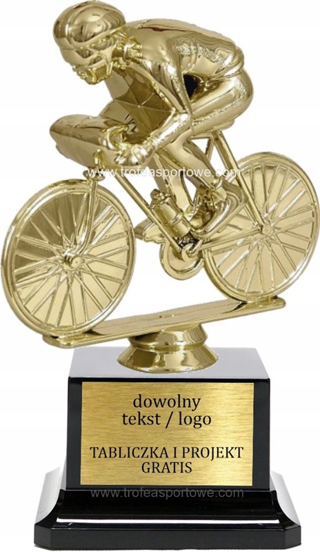 statuetka KOLARSTWO 17cm + grawerka GRATIS