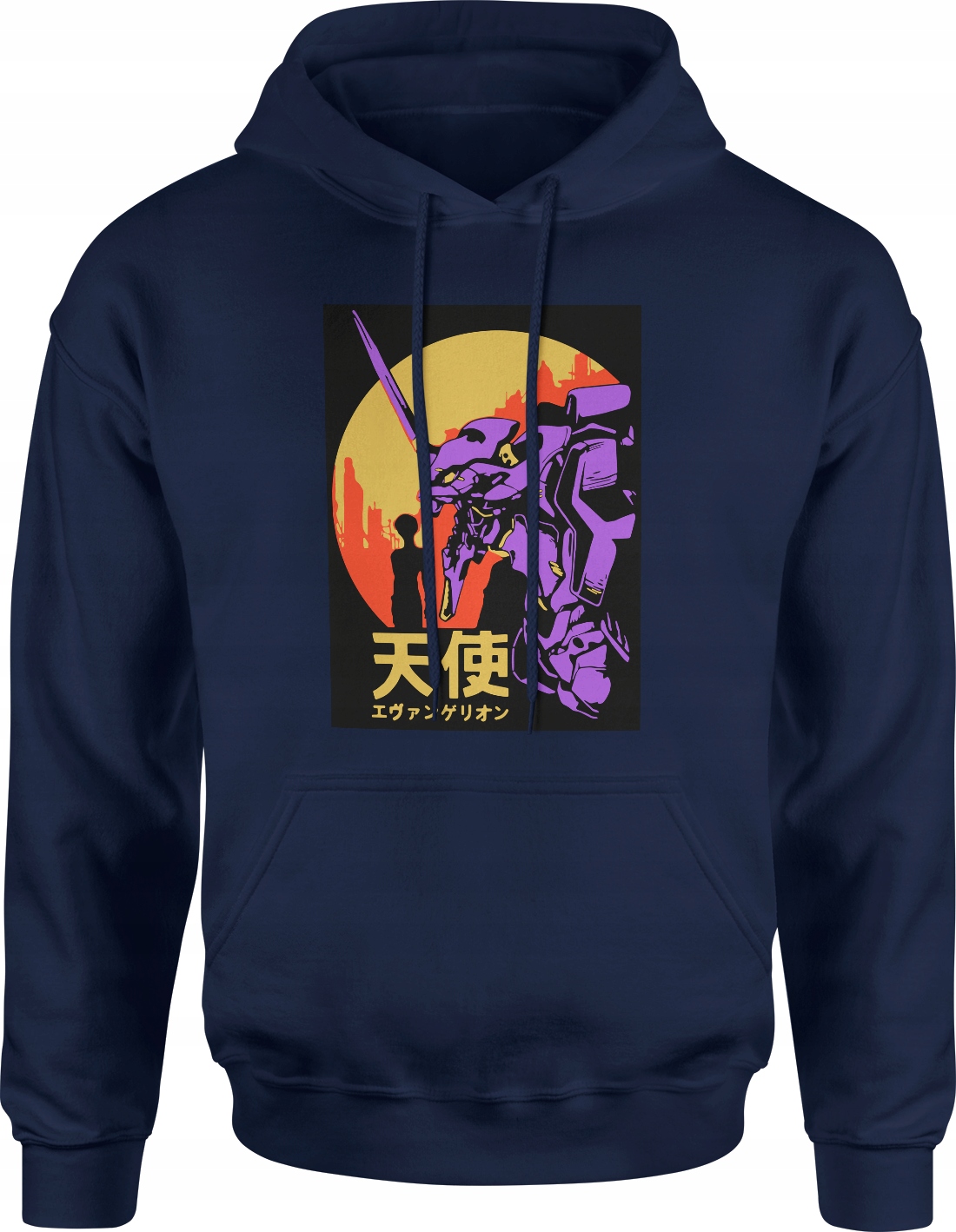 

Męska Bluza Z Kapturem Neon Genesis Evangelion XXL