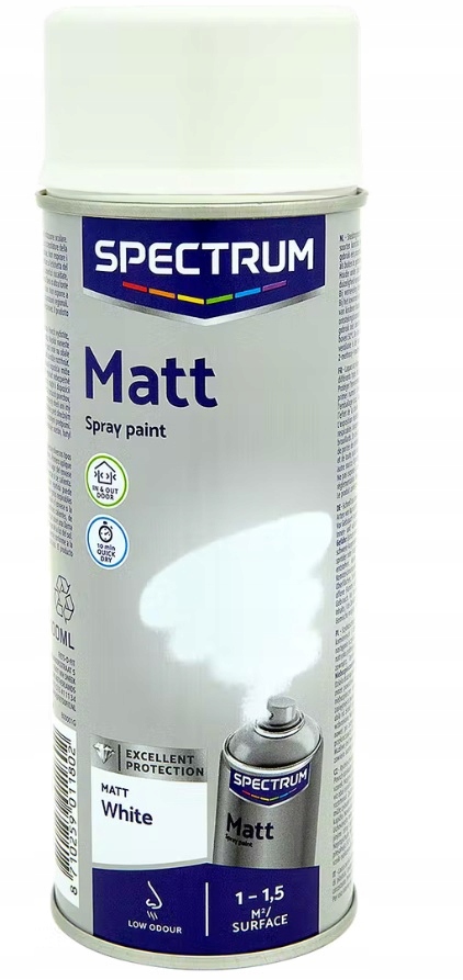 FARBA W SPRAY BIAŁA MAT MATOWA BIAŁY LAKIER 400 ML EAN (GTIN) 8710259022808