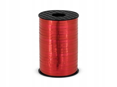 

Wstążka Partydeco plastikowa czerwona 5 mm 225 m