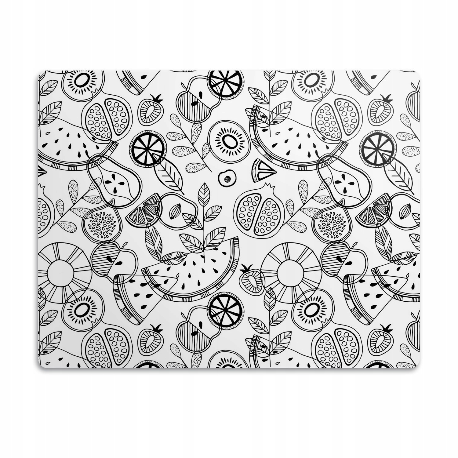 Levně Pro kočky psa podložka pod misku Ovoce obrys 90x60