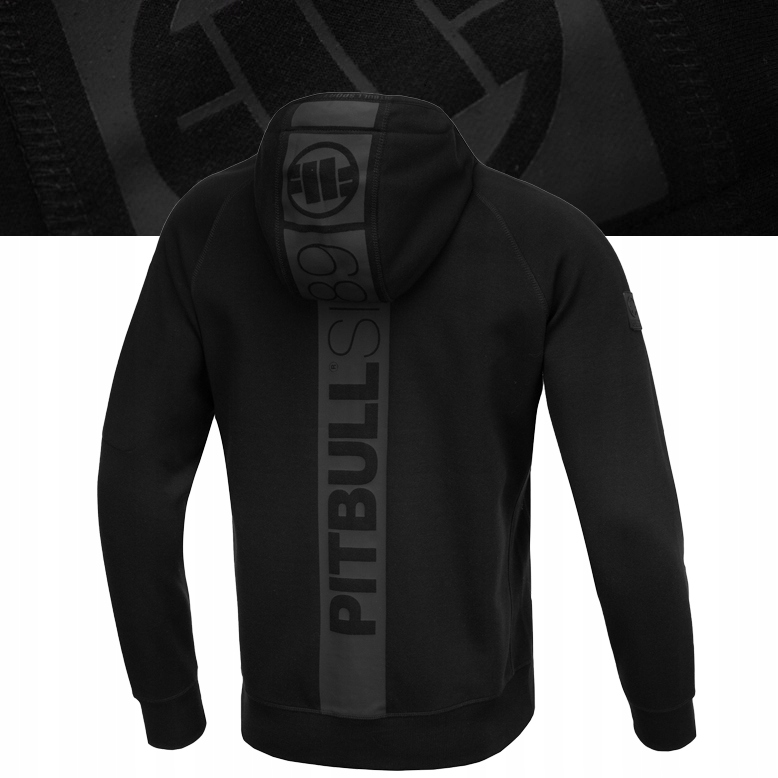 Pánská mikina s kapucí Pitbull s potiskem na zádech Stafford