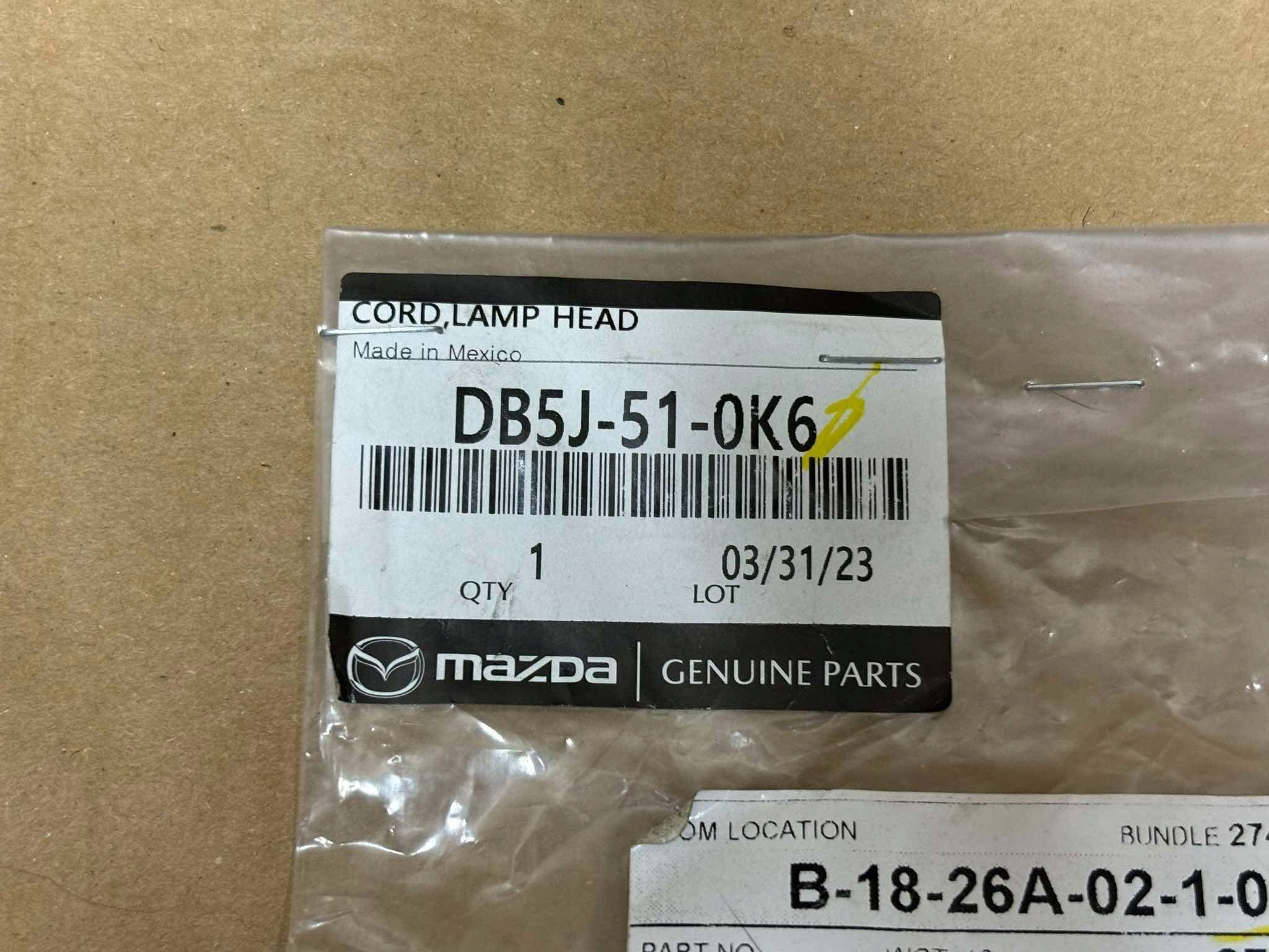 bundle lights PRZEDNIEJ MAZDA 2 DB5J510K6
