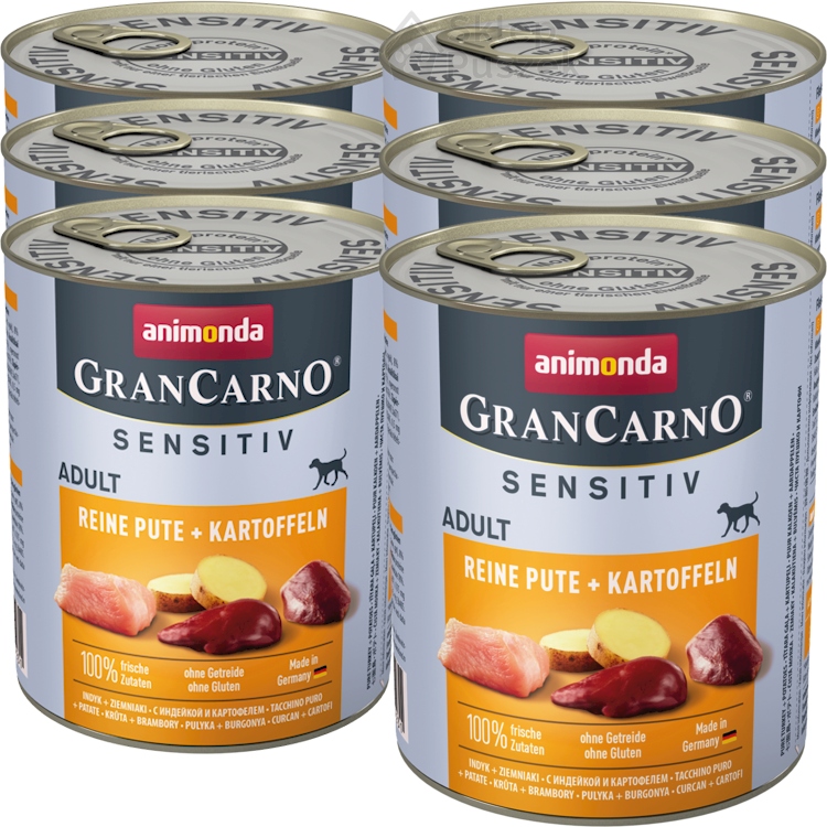 Levně Animonda Pejsek GranCarno Sensitiv Set 6x800g Krůta brambory