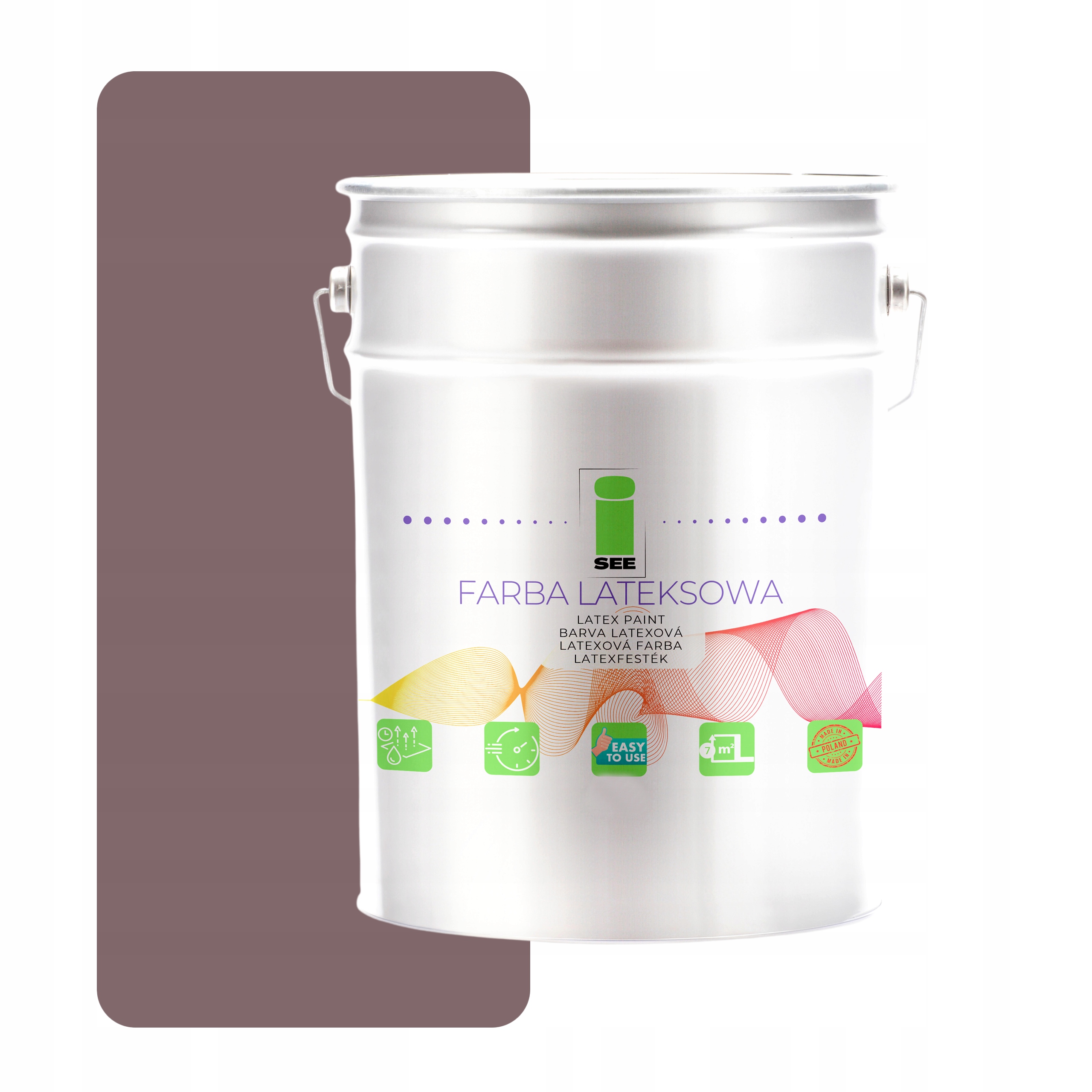 Latexová Farba Na Steny 10 L I See Hypoalergénna, Popolavo Hnedá