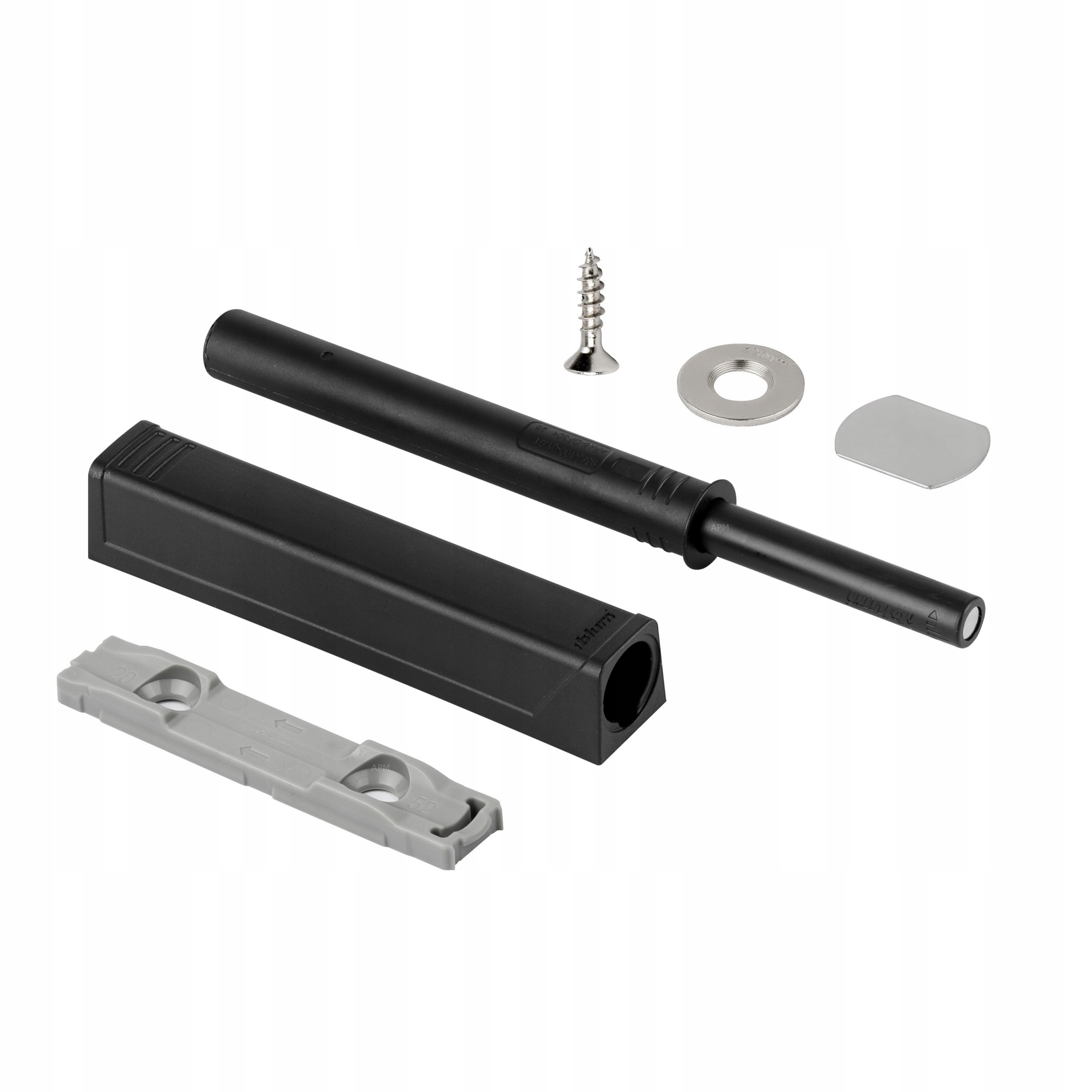 BLUM TIP-ON DŁUGI CZARNY MAGNES 956A1004 + ADAPTER