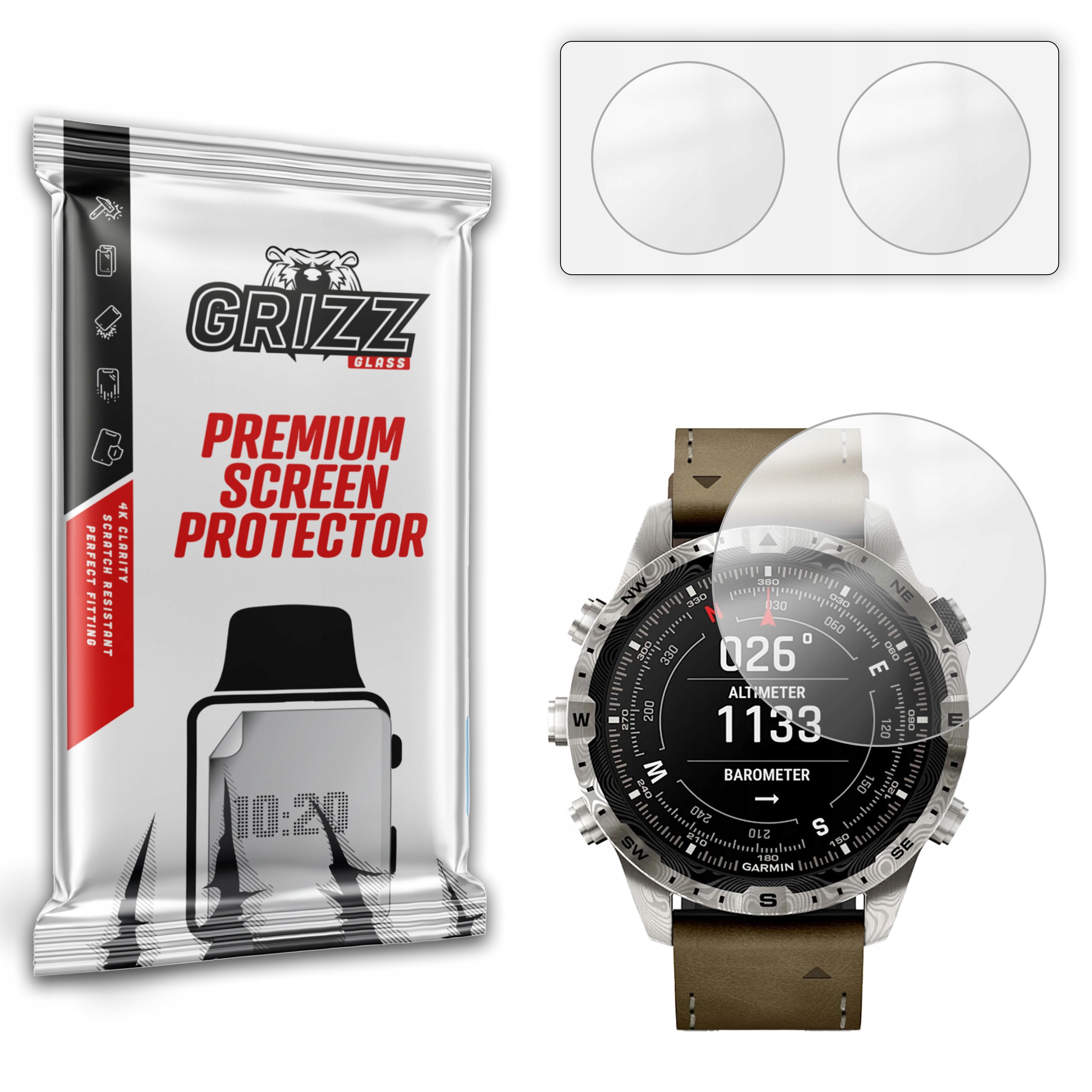 2-PAK Antyodciskowa folia ochronna do Garmin Marq gen. 2