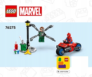 LEGO Instrukcja 76275-1 Motorcycle Chase: Spider-Man vs. Doc Ock