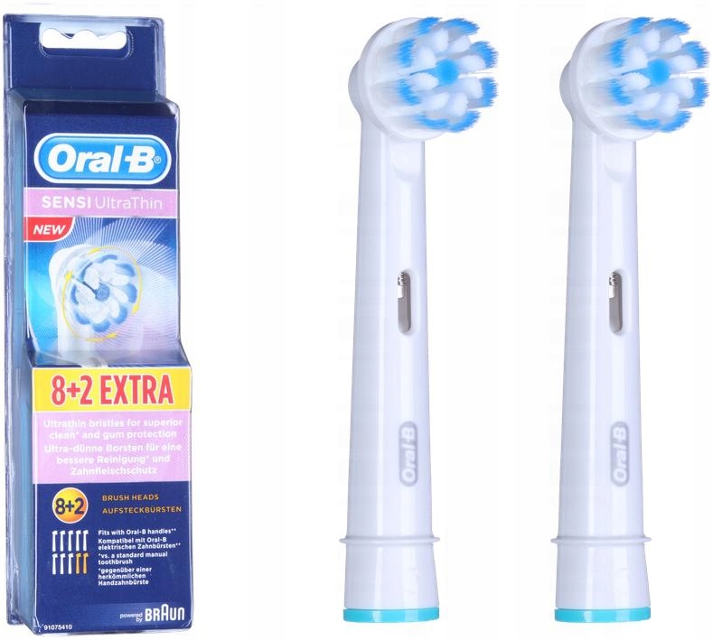 

100% Oryginalne Końcówki Oral-B Sensitive 2 sztuki