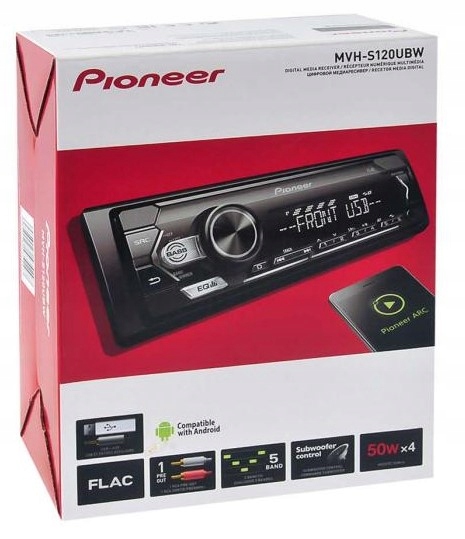 PIONEER MVH-S120UBW RADIO WHITE COLOR MP3 AUX USB