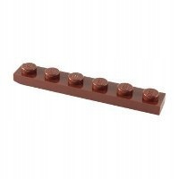 

Lego Płytka 1x6 Red Brown 1szt. 3666 4221590 New