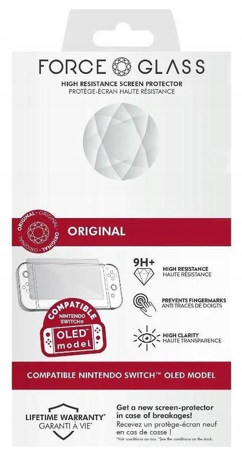 Szkło ochronne Bigben Force Glass dla Nintendo Switch Oled