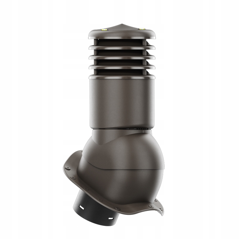 Ventilačný krb Smartline profil W fi 150 mm zateplený tmavohnedou farbou