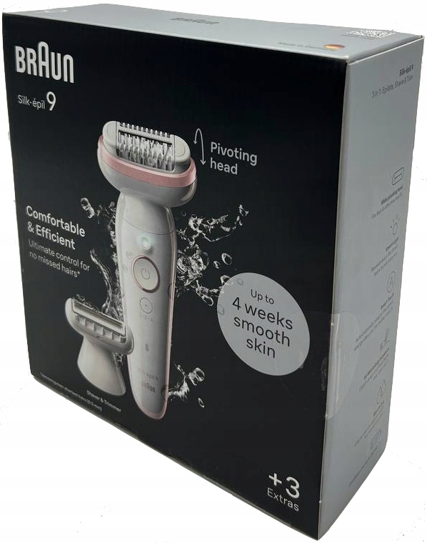 Vodotesný Depilátor Braun Silk-epil 9 Ses 9-030 50 Minút