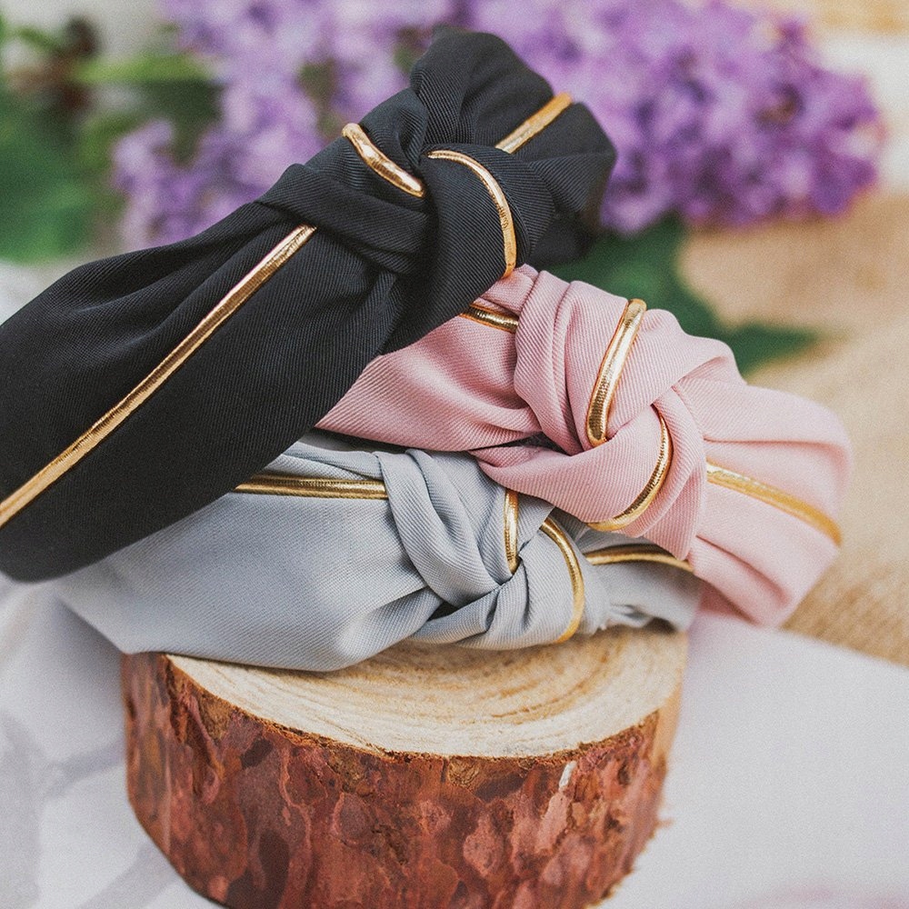 OPASKA DO WŁOSÓW supeł WĘZEŁ sztywna turban PIN UP Model 35079