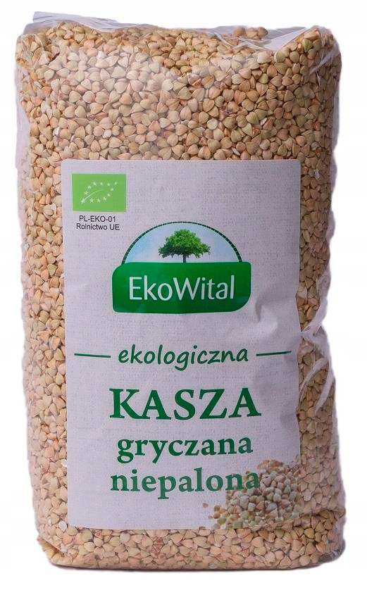Levně 4x Ekowital Nepražená pohanková kaše Bio 1 kg