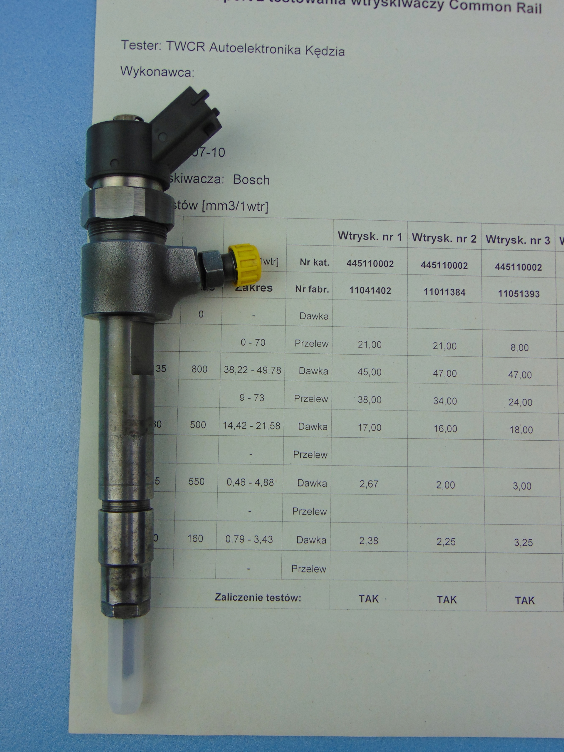 injector 1,9JTD 1,9CDTI 0445110002 Sprawdzony!!! warrenty!!