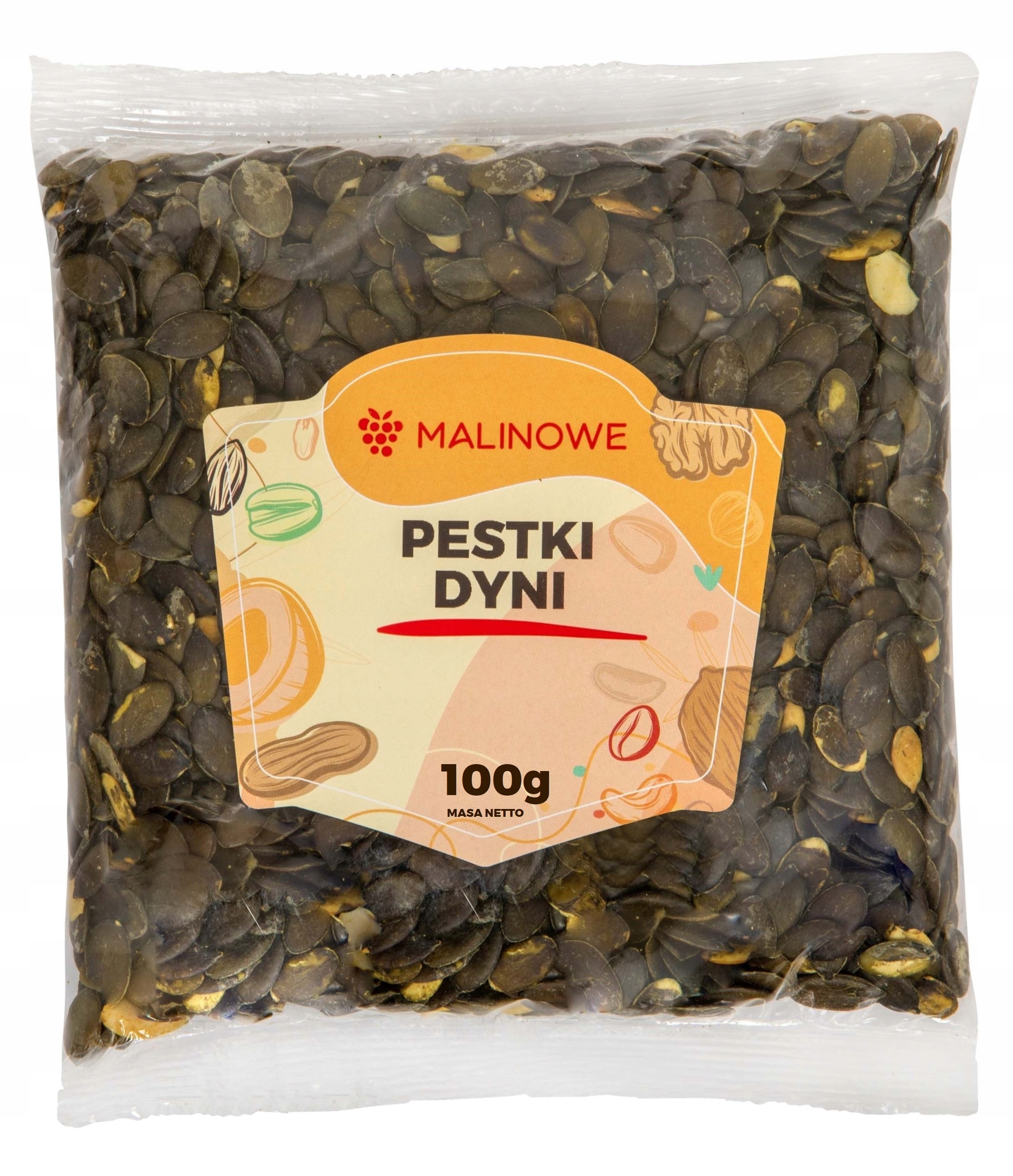 YUMMY! PYSZNA PRZEKĄSKA PESTKI DYNI 100g