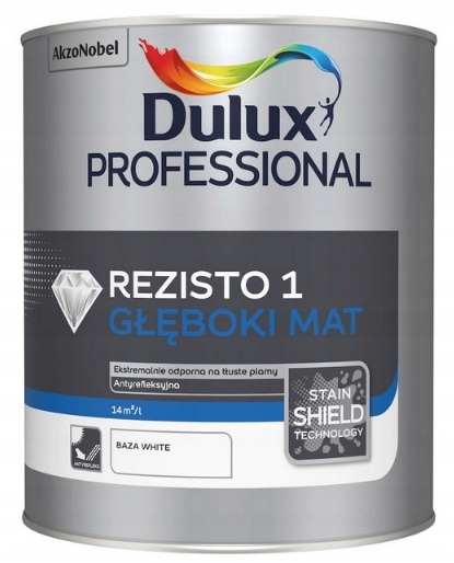 Rezisto 1 farba na steny 4,44 L hlboká matná Farby!!! Dulux Professional