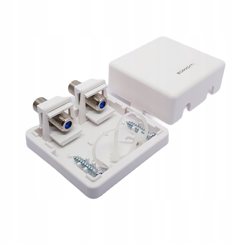 Gniazdo 2xSAT F ANTENOWE PREMIUM HQ natynkowe Model GN 2xSAT F HQ