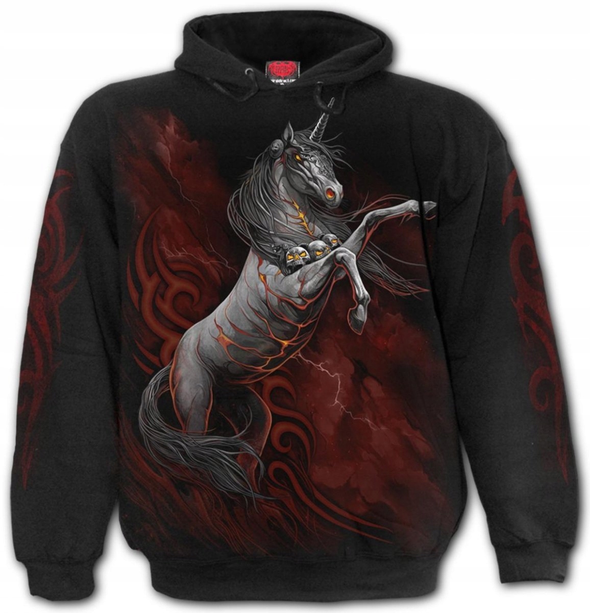 Infernal Unicorn Mikina Spiral XL