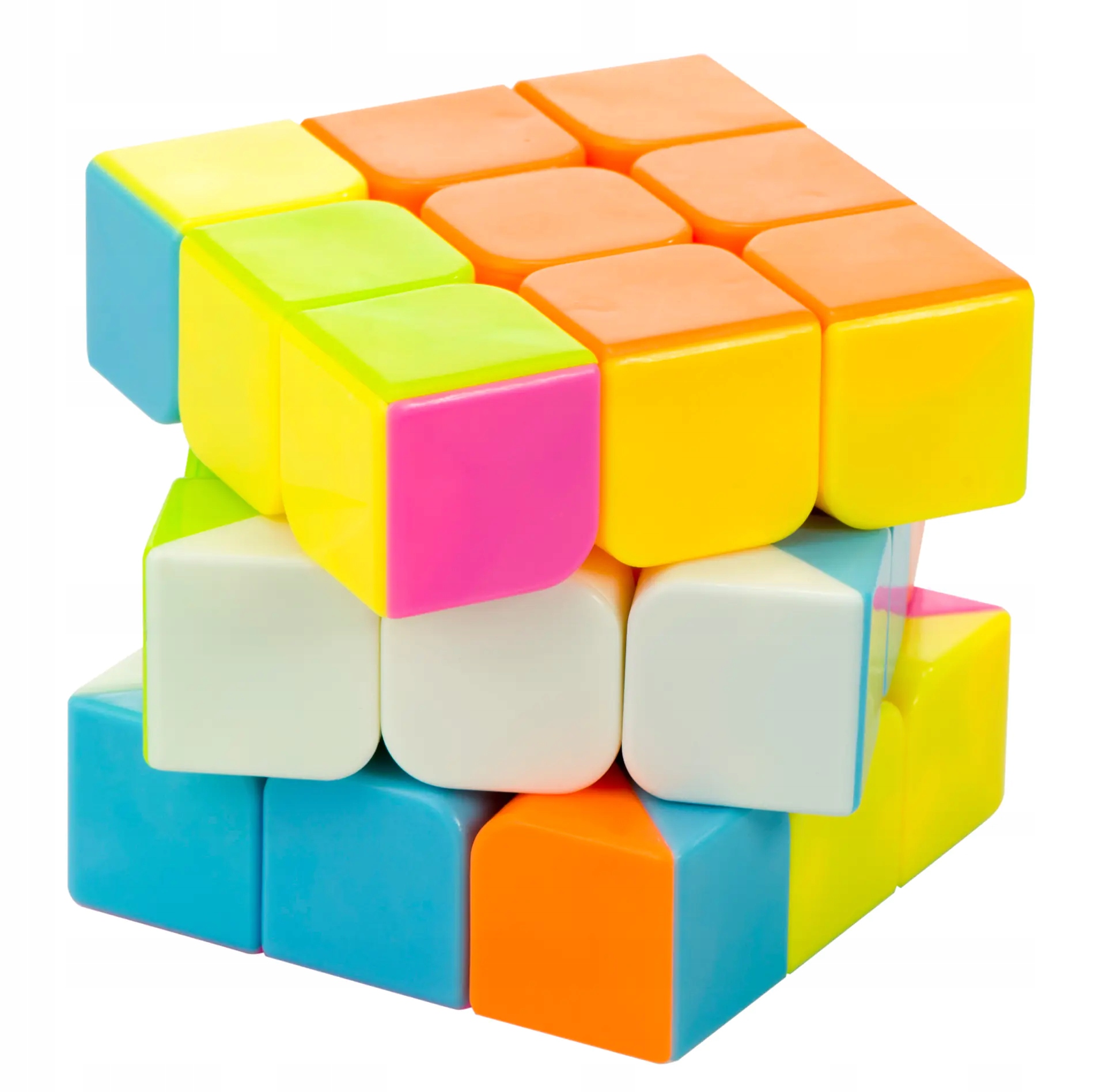 

Gra logiczna Kostka łamigłówka 3x3 neon 5,65 cm