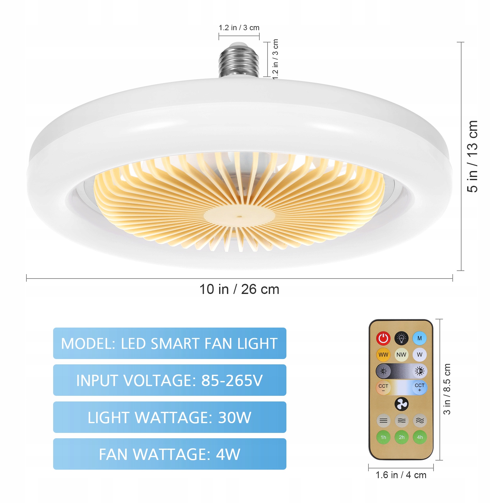 NISKI PROFIL WENTYLATORÓW SUFITOWYCH LAMPA DO DOMU LED Z Marka bez marki
