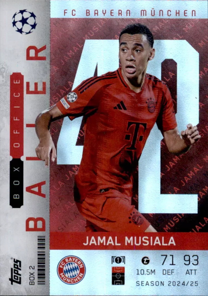 Topps Match Attax Extra 2025 Limited BOX2 Jamal Musiala Bayern Ballers