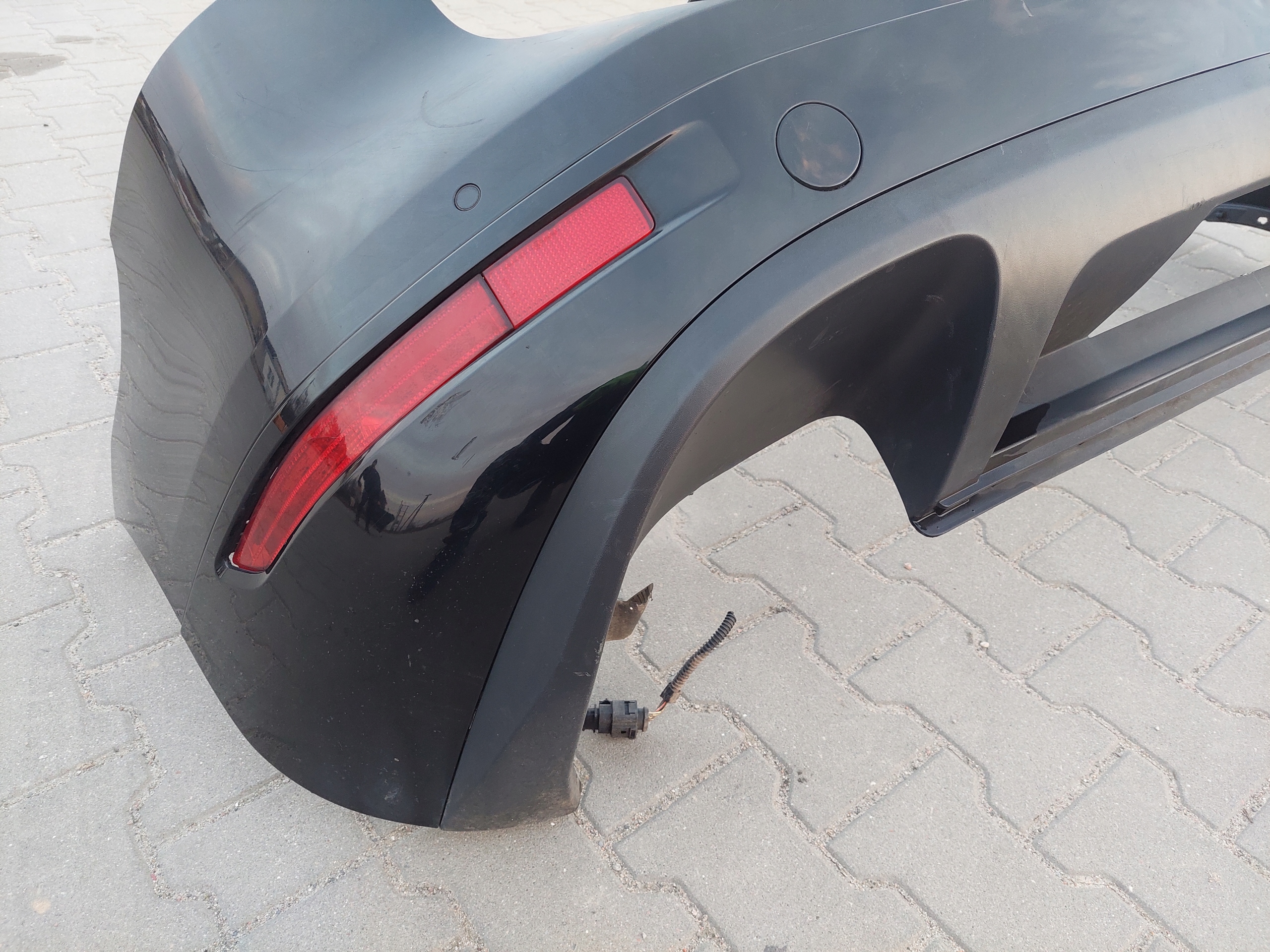 bumper rear part rear complete PDC VW TOUAREG II 2 7P 041