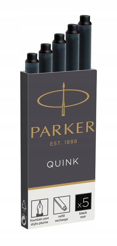 

Naboje do pióra Parker standard czarny 5 szt