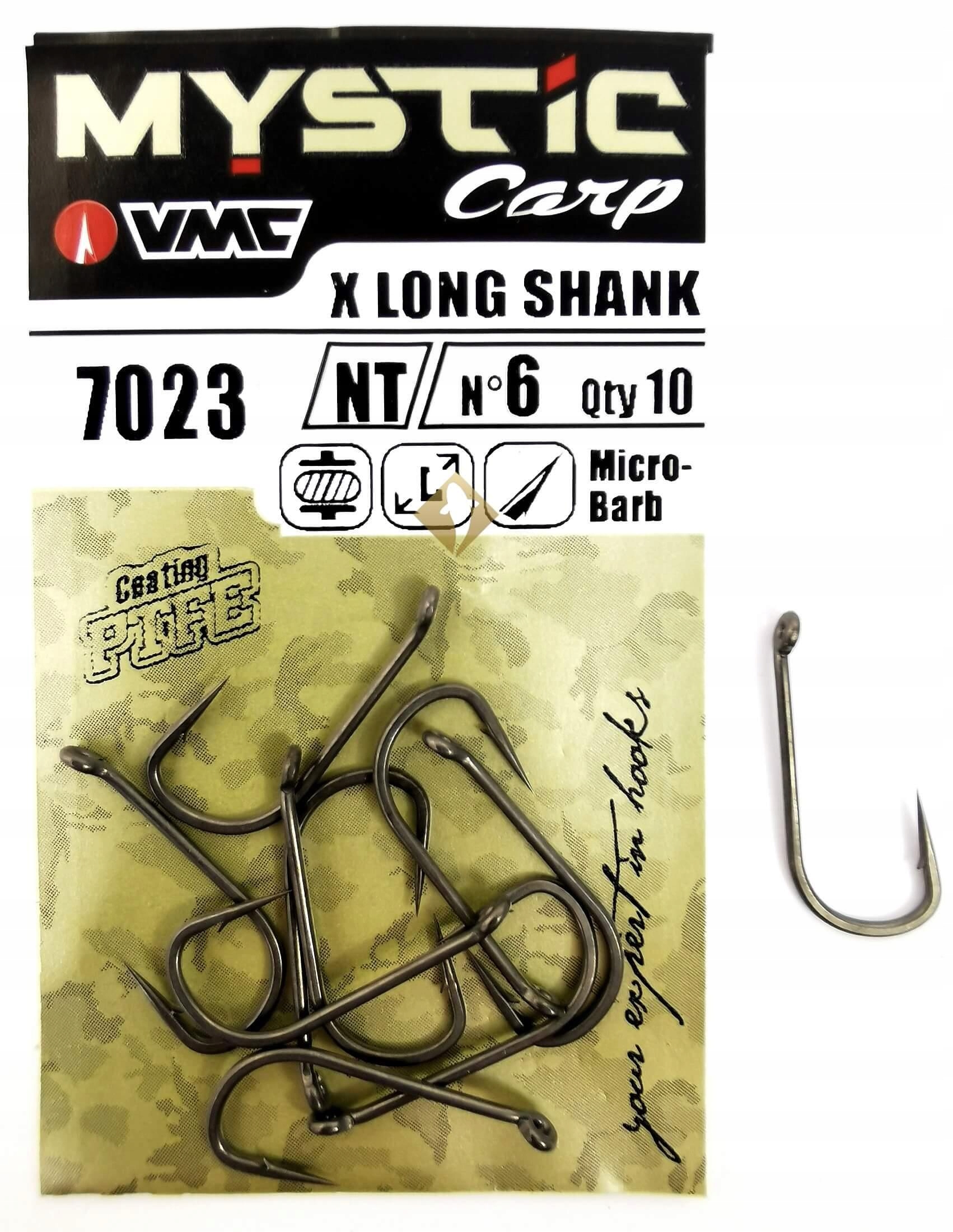 VMC Mystic Haczyki Karpiowe 7023 Long Shank 8