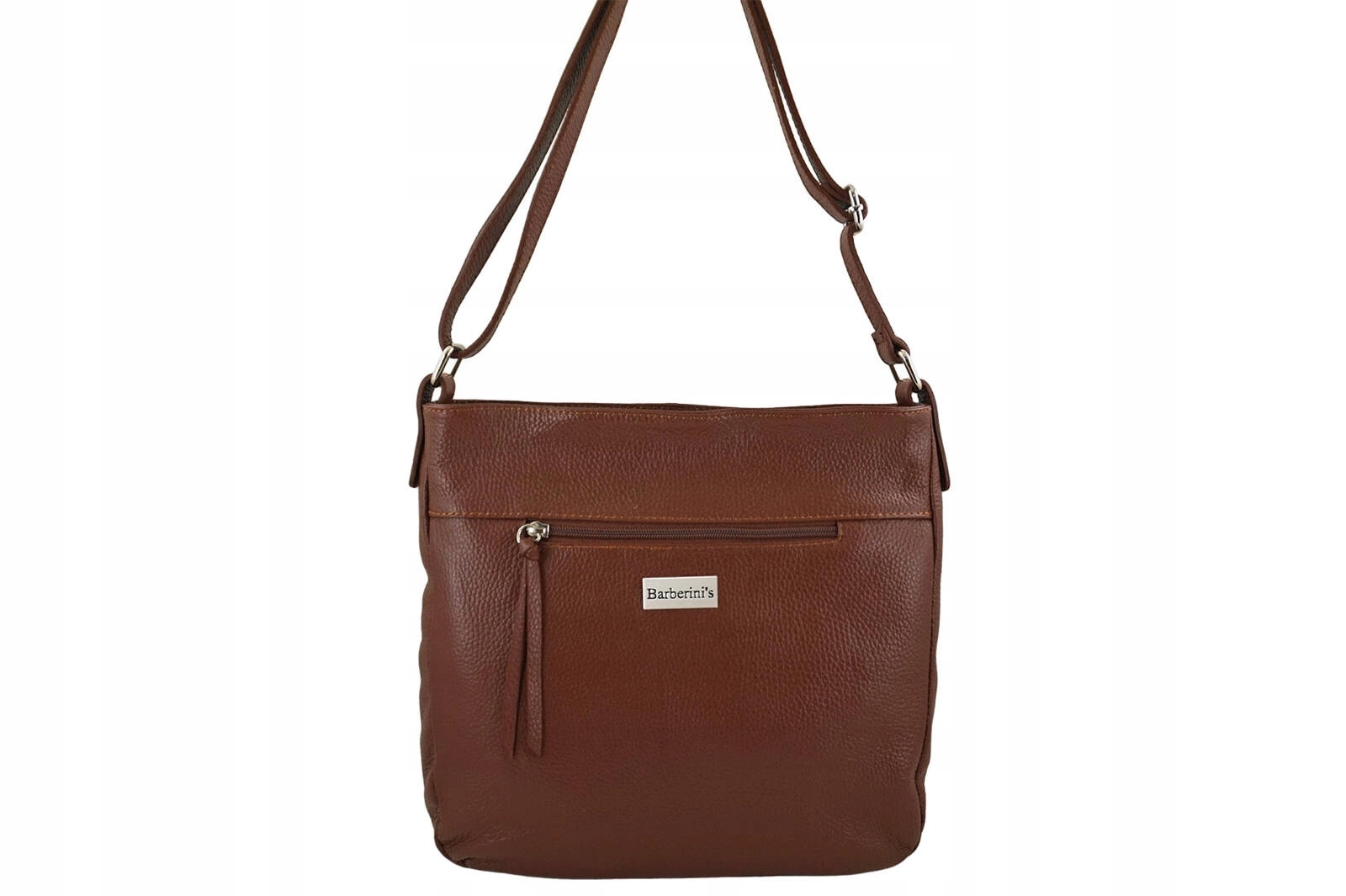 Dámská kožená každodenní kabelka Hnědá