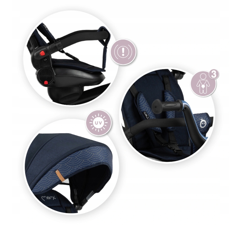 ROWEREK TRÓJKOŁOWY 5w1 MoMi INVIDIA OBROTOWY 360° AKCESORIA KOSZ TORBA Marka MoMi